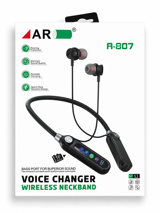 AR Wireless Neckband A-807 and a gift